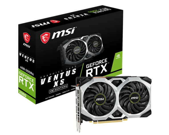 MSI RTX 2060 VENTUS XS 6G OC 6GB HDMI DP 192Bit - 3