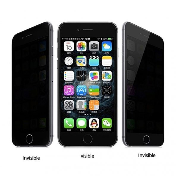İphone 7-8 LOGİS Hayalet Privacy Gizli 6D Ekran Koruyucu Cam - 6