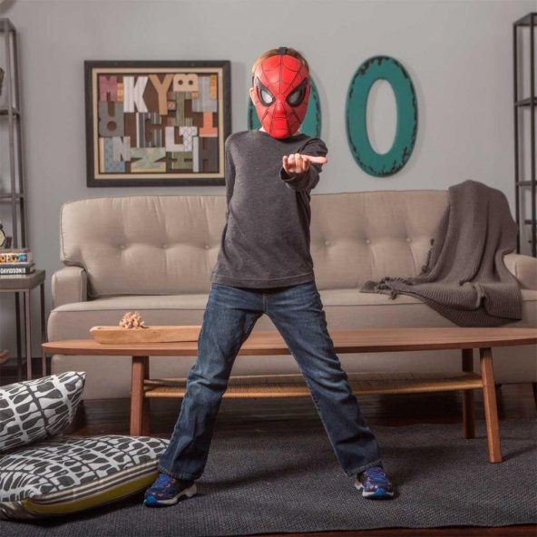Spiderman Eve Dönüş Gözleri Hareketli Maske - 4
