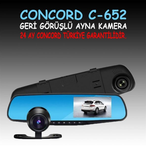 Concord C-652 Dikiz Ayna Ön Arka Geri Görüş Kamerası