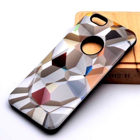 Apple iPhone 6 Kılıf Zore Piramit Silikon - 6