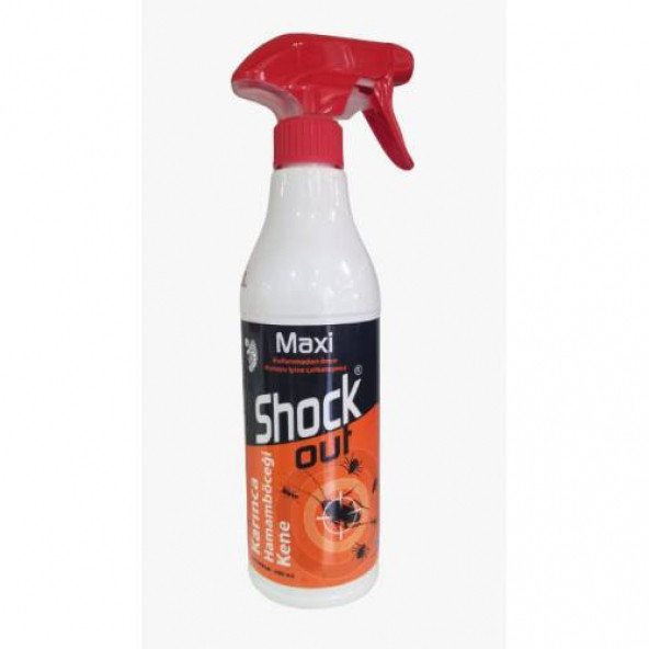 Shock Out Maxi(450 ml) Karınca İlacı Hamamböceği İlacı Kene İlacı Böcek İlacı Haşere İlacı