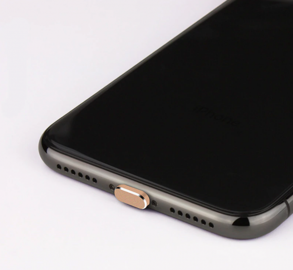 Apple Iphone IOS Şarj Girişi Anti Toz Önleyici Toza ve Suya Karşı Koruma Gold