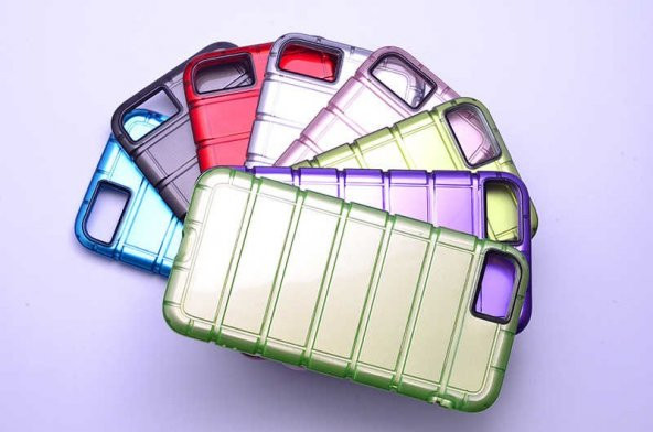 Apple iPhone 7 Kılıf Zore Çizgili Motomo Kapak - 4