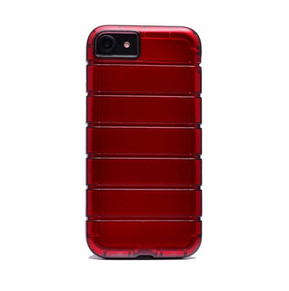 Apple iPhone 7 Kılıf Zore Çizgili Motomo Kapak - 6