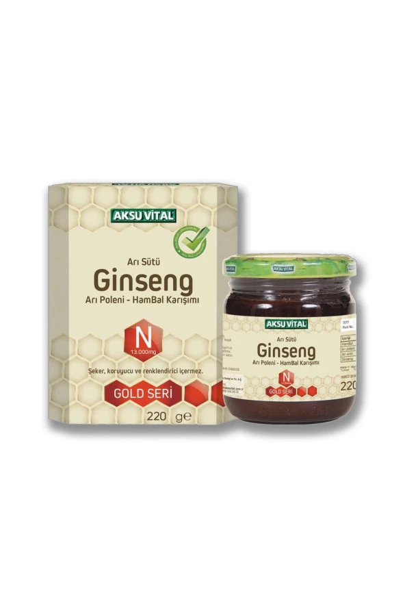 Aksu Vital Arı Sütü Polen Ginseng & Ham Bal (13000 mg) 3 x 220 gr - 2