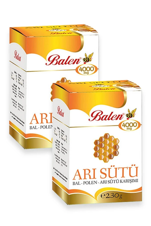 Balen Arı Sütü Bal Polen Çocuk Doz (4000 mg) 230 gr 2 Adet