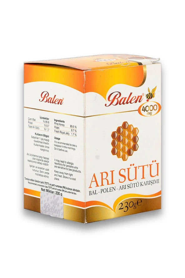 Balen Arı Sütü Bal Polen Çocuk Doz (4000 mg) 230 gr 2 Adet - 2