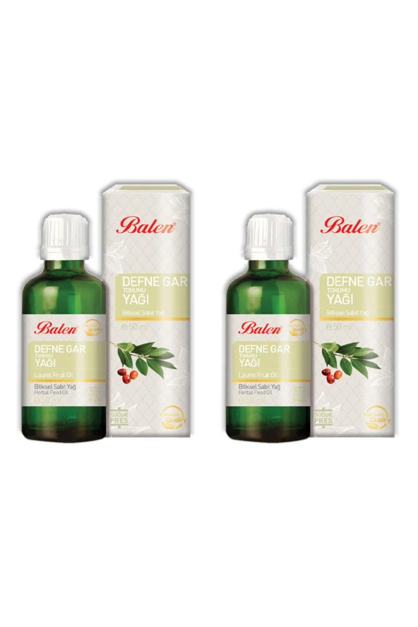 Balen Defne Gar Tohumu Yağı Soğuk Pres 50 ml 2 Adet - 1