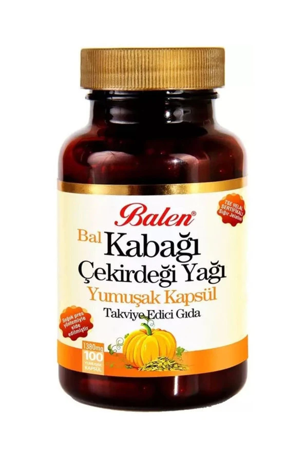 Balen Bal Kabak Çekirdeği Yağı Kapsülü 1380 mg 100 adet