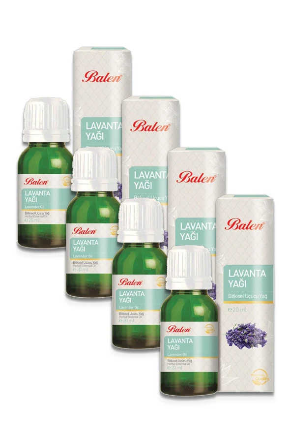 Balen Lavanta Yağı Distilasyon 20 ml 4 Adet ürün görseli 1