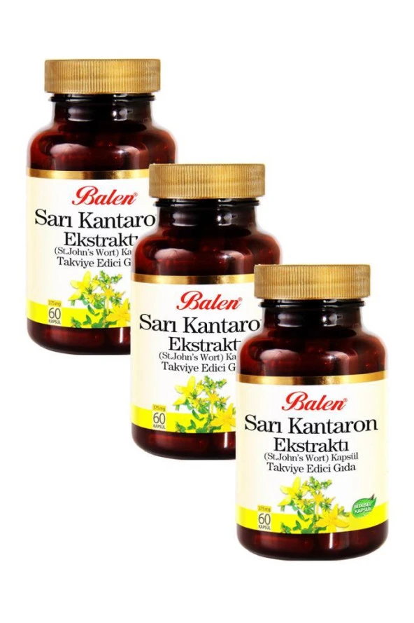 Balen Sarı Kantaron Ekstraktı (St. Johns Wort) 375mg 3x60 Kapsül