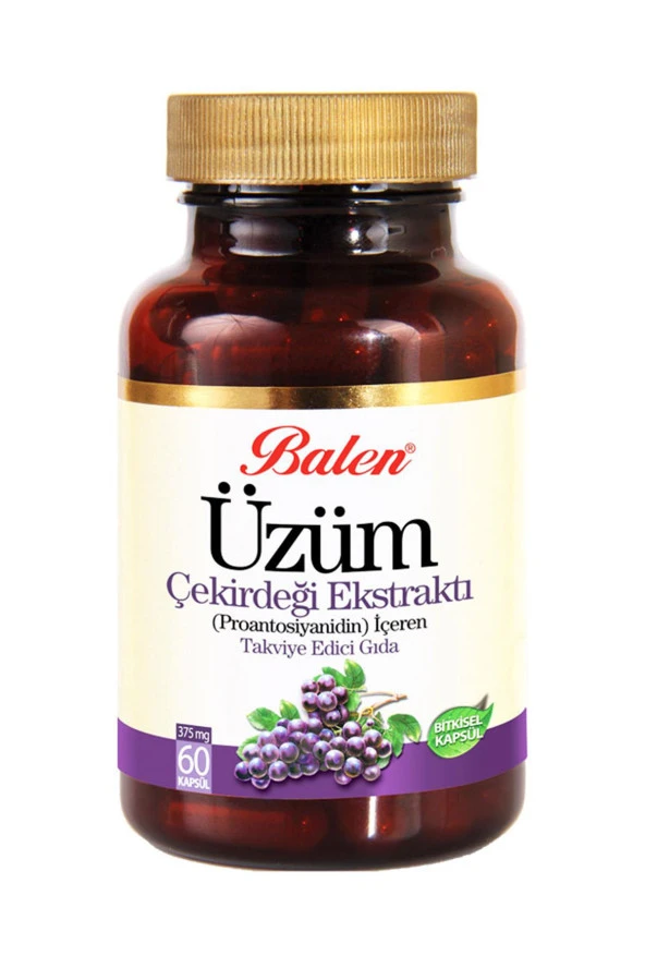 Balen Üzüm Çekirdeği Ekstraktı 375 Mg 60 Kapsül