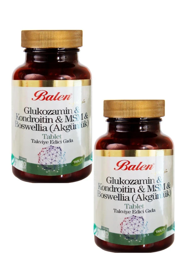 Balen Glukozamin Kondroitin MSM+BOSWELİA 1200 mg 120 Tab. 2 Adet ürün görseli 1