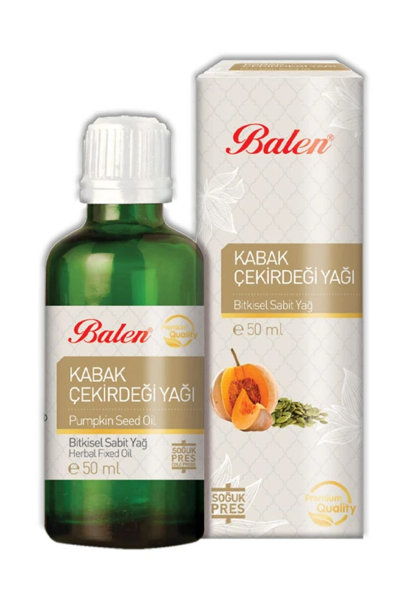 Balen Kabak Çekirdeği Yağı Soğuk Pres 50 ml 3 Adet - Resim 2