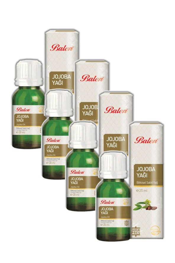 Balen Jojoba Yağı Soğuk Pres 20 ml 4 Adet ürün görseli 1