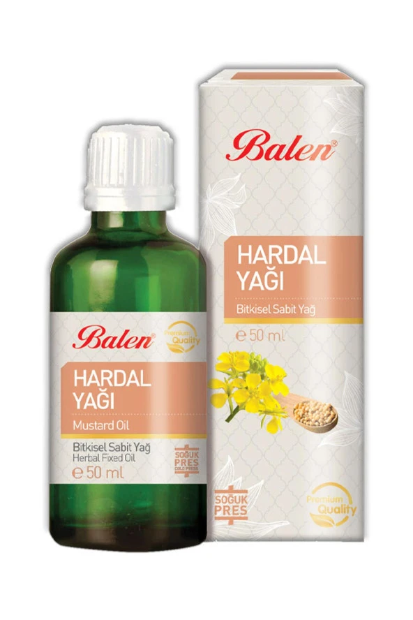 Balen Hardal Yağı Soğuk Pres 50 ml 3 Adet - Resim 2