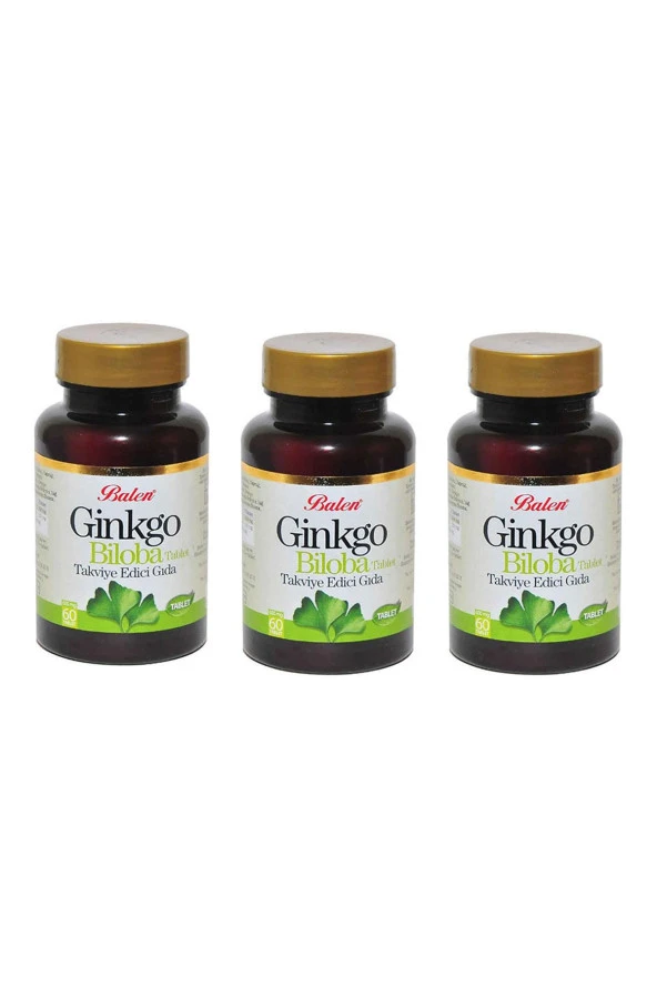 Balen Ginko Biloba 600 mg 60 Tablet x 3 Adet ürün görseli 1