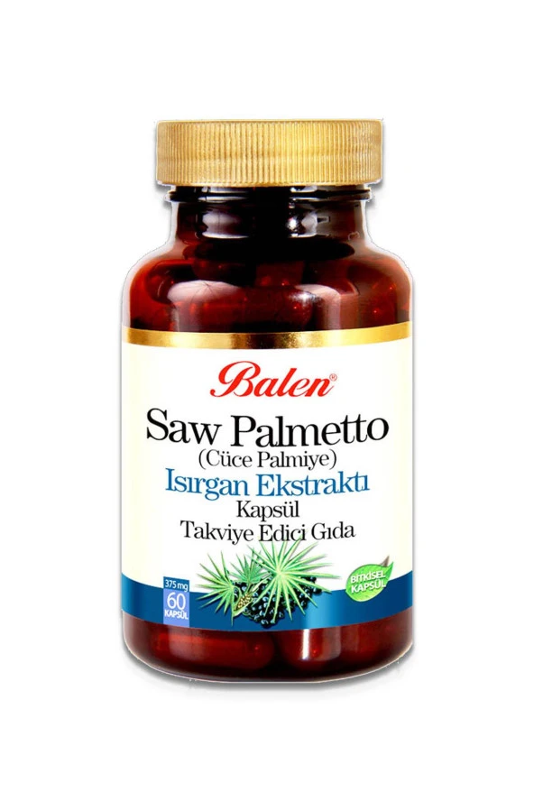 Balen Saw Palmetto Isırgan Ekstraktı Çinko 375mg 60 Kapsül x 3 Adet - Resim 2