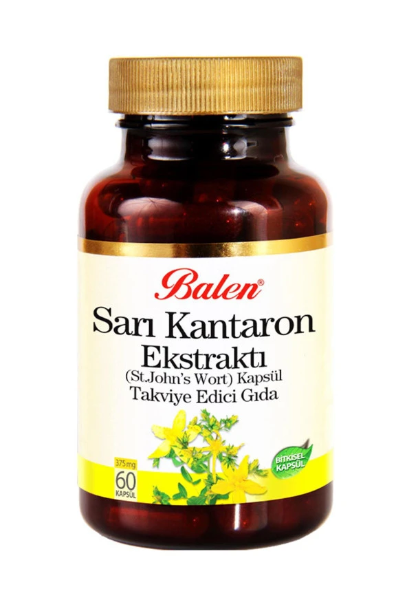 Balen Sarı Kantaron Ekstraktı (St. Johns Wort) 375mg 2x60 Kapsül - Resim 2