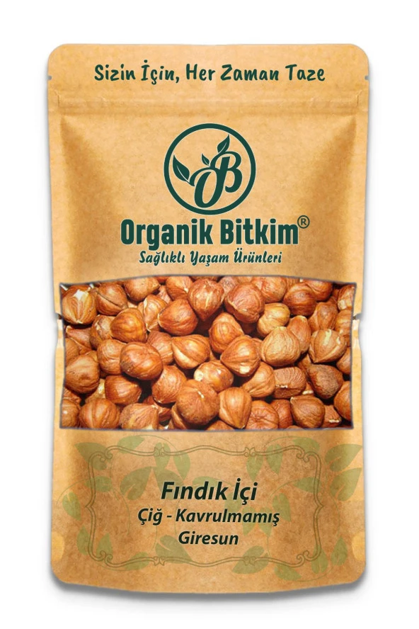 Organik Bitkim Çiğ Fındık İçi 500 gr