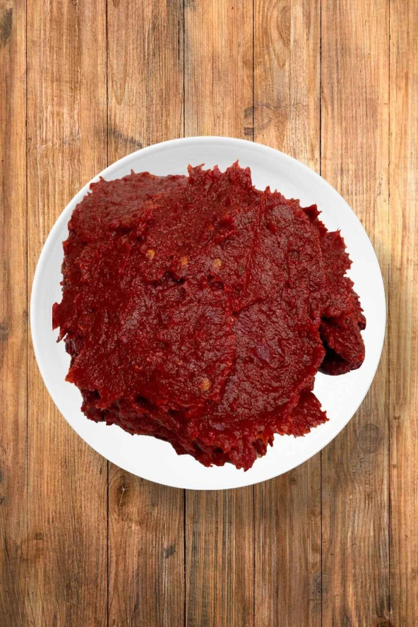 Organik Bitkim Tatlı Biber Salçası El Yapımı (Tuzlu) 500 gr - Resim 3