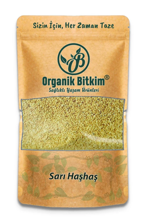 Organik Bitkim Sarı Haşhaş 500 gr ürün görseli 1