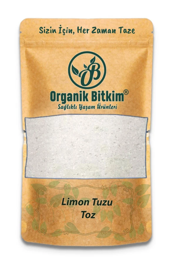 Organik Bitkim Toz Limon Tuzu 5 kg