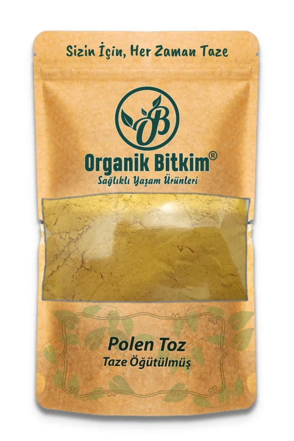 Organik Bitkim Toz Polen ( Taze Öğütülmüş ) 50 gr