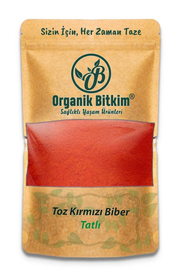 Organik Bitkim Tatlı Toz Kırmızı Biber 1000 gr ürün görseli 1