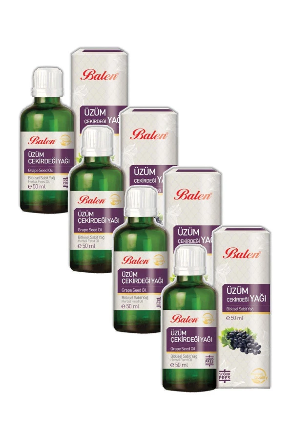 Balen Üzüm Çekirdeği Yağı Soğuk Pres 50 ml 4 Adet ürün görseli 1