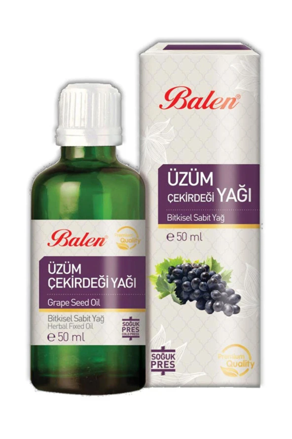 Balen Üzüm Çekirdeği Yağı Soğuk Pres 50 ml 4 Adet - Resim 2