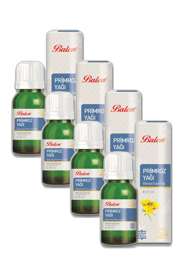 Balen Primroz Yağı Soğuk Pres 20 ml 4 Adet ürün görseli 1