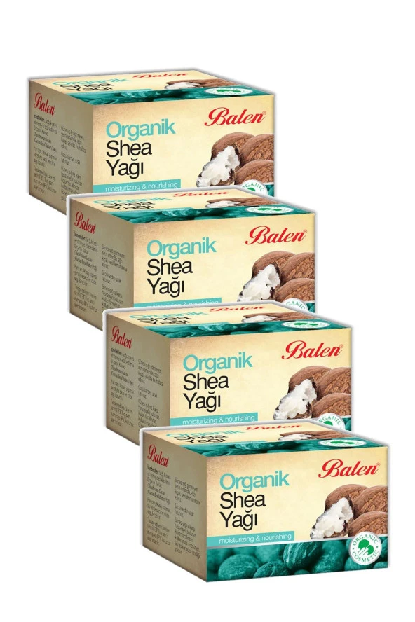 Balen Shea (Butter) Yağı Organik Sertifikalı 50 ml 4 Adet