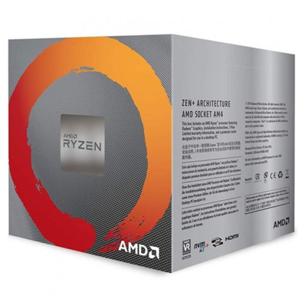AMD Ryzen 5 3400G 3.7/4.2GHz AM4 - 1