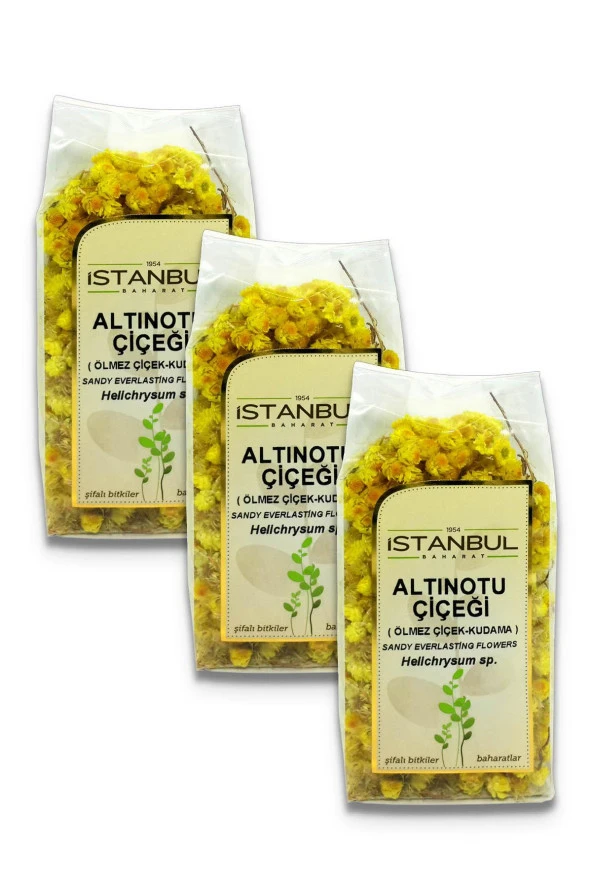 İstanbul Baharat Altınotu Çiçeği (Ölmez Çiçek-Kudama) 3x20 gr