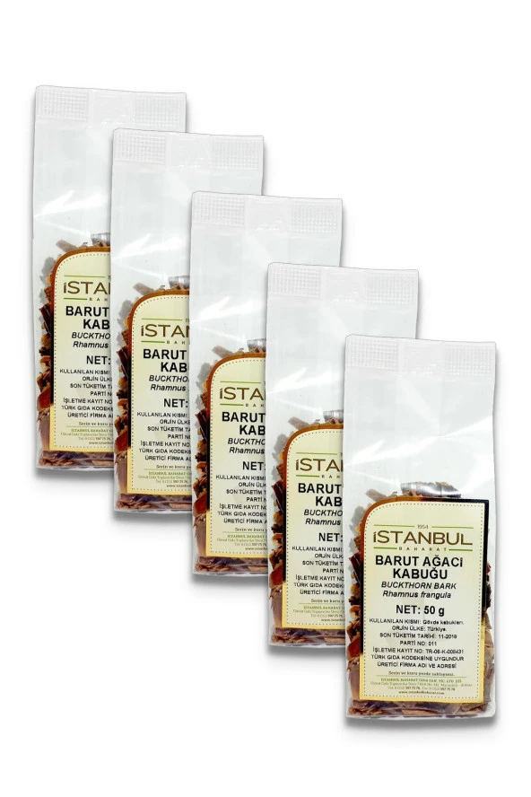 İstanbul Baharat Barut Ağacı Kabuğu 5x50 gr ürün görseli 1