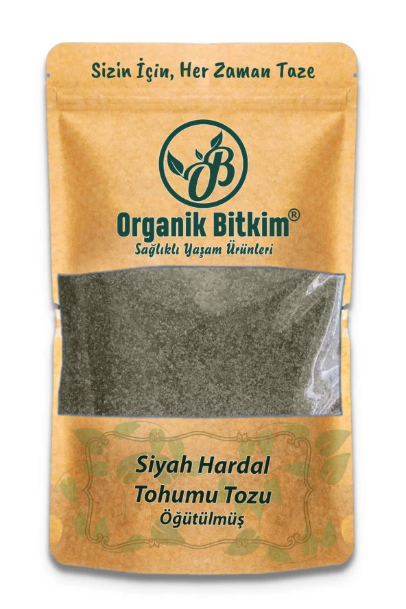 Organik Bitkim Toz Siyah Hardal Tohumu 250 gr