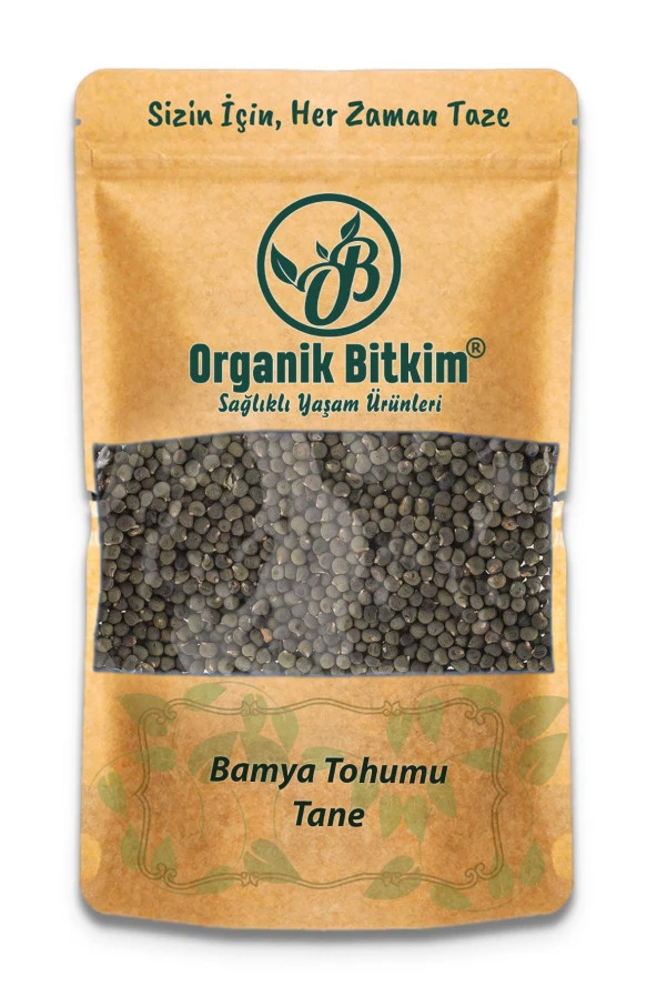 Organik Bitkim Tane Bamya Tohumu 500 gr