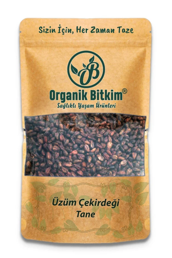 Organik Bitkim Tane Üzüm Çekirdeği 250 gr ürün görseli 1