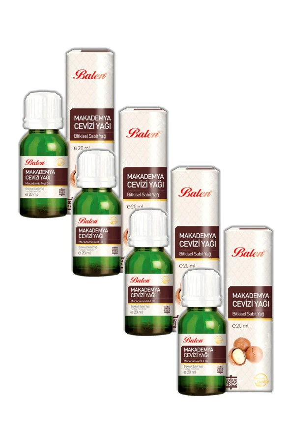 Balen Makademya Cevizi Yağ - Soğuk Pres 20 ml x 4 Adet ürün görseli