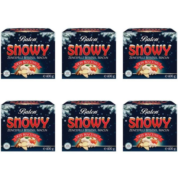 Balen SNOWY Zencefilli Kış Macunu 400 gr x 6 Adet ürün görseli 1