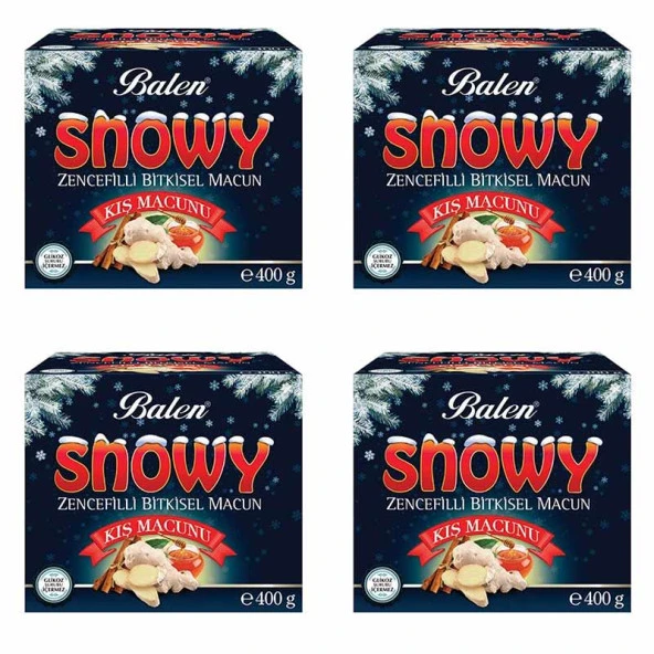 Balen SNOWY Zencefilli Kış Macunu 400 gr x 4 Adet ürün görseli 1