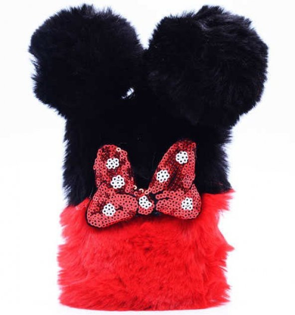 Apple iPhone 7 Plus Kılıf Zore Kulaklı Peluş Kapak - 3