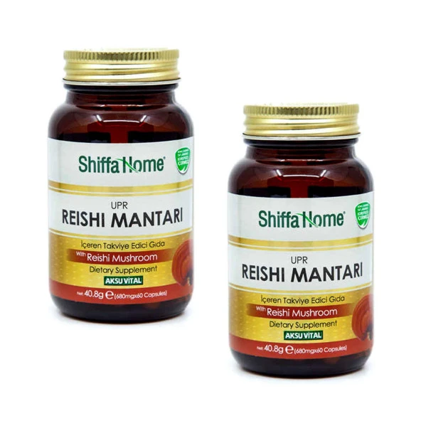 Aksuvital Shiffa Home UPR (Reishi Mantarı) 560 mg 60 Kap x 2 Adet