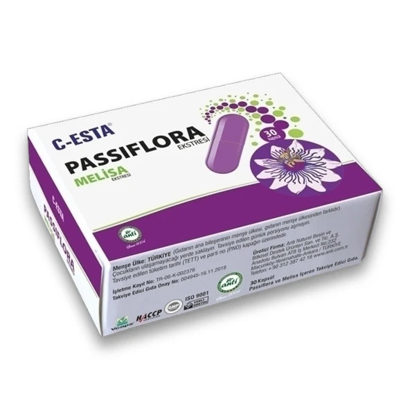 Anti C-Esta® Passiflora & Melisa Ekstresi 30 Kapsül ürün görseli 1