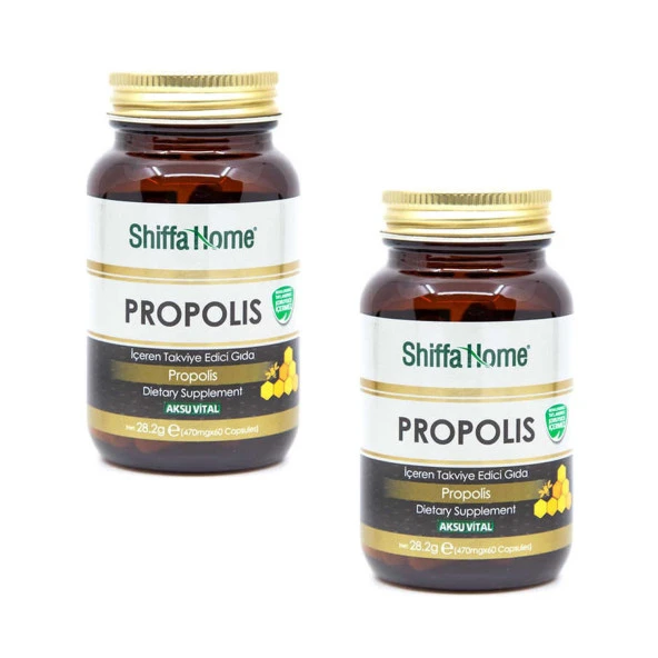 Shiffa Home (Aksuvital) Propolis 470 mg 60 kapsül x 2 Adet