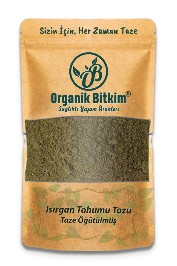 Organik Bitkim Toz Isırgan Tohumu Taze Öğütülmüş 500 gr ürün görseli 1
