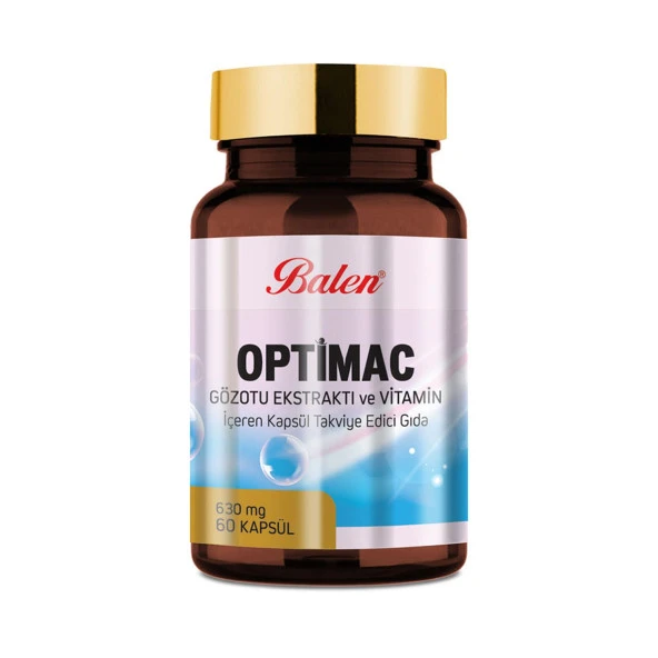 Balen Optimac Gözotu Ekstraktı -Vitamin 630 mg 60 Kapsül x 3 Adet - Resim 2