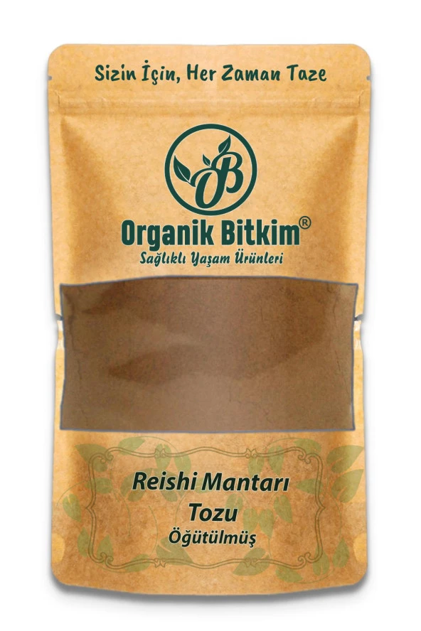 Organik Bitkim Reishi Mantarı Tozu (Ganoderma Lucidum) 100 gr ürün görseli 1